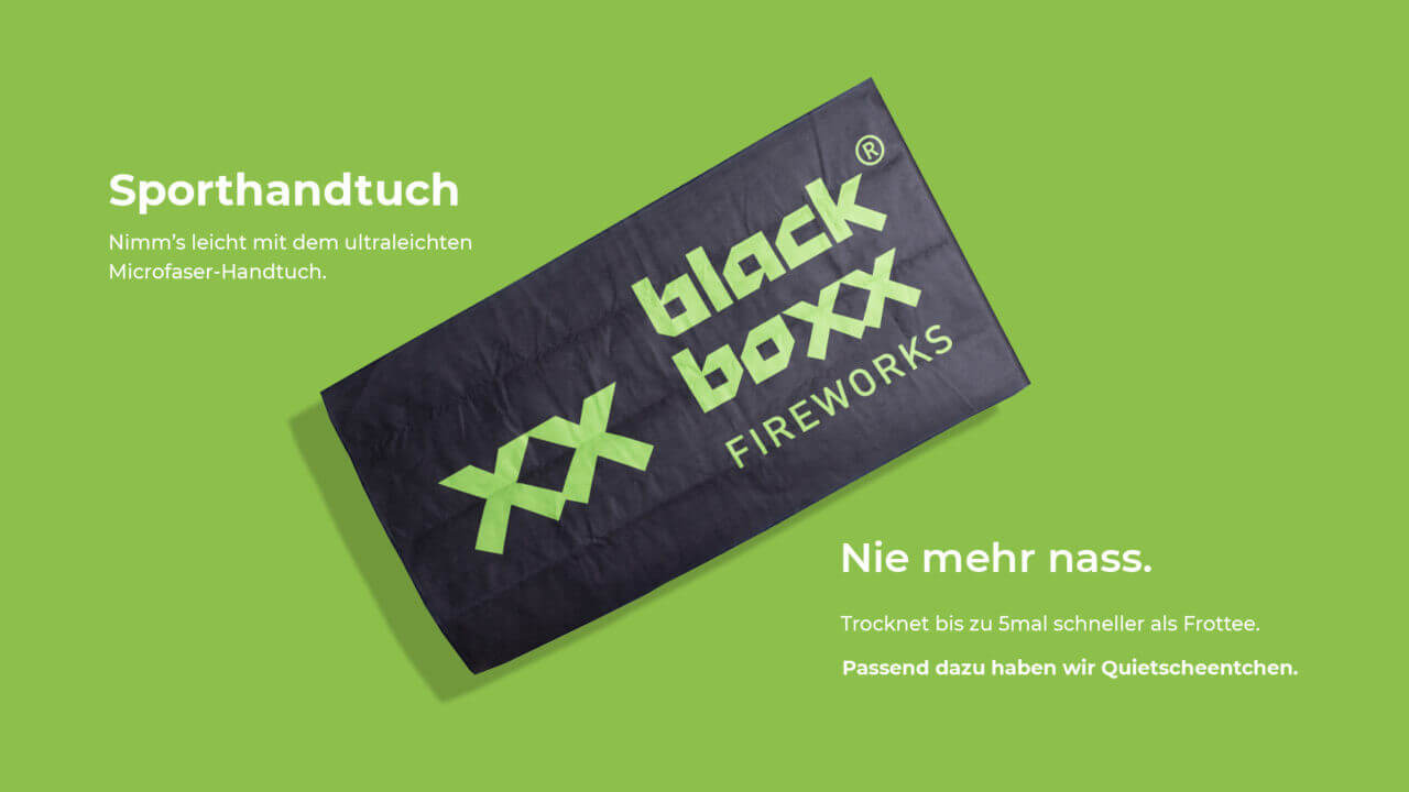 Werbeartikel-Projekt: Blackboxx Firework GmbH