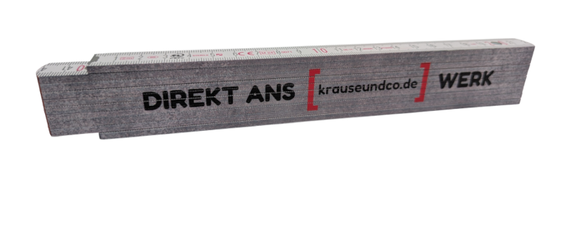 Werbeartikel-Projekt: Krause & Co. – Zollstock